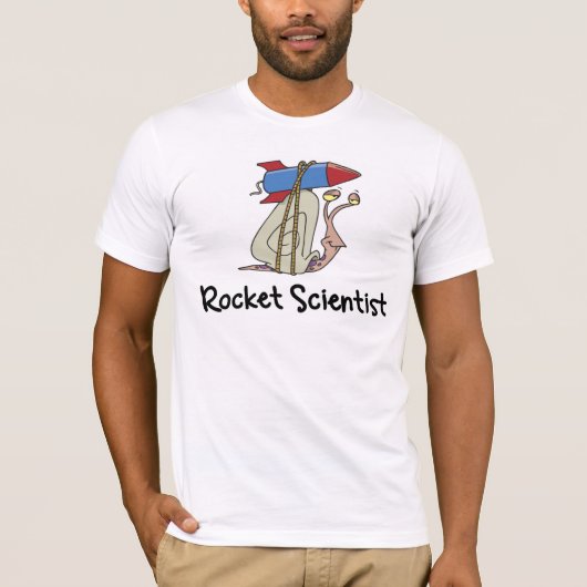 Lustiger Rocket-Wissenschaftler-T - Shirt (Vorderseite)