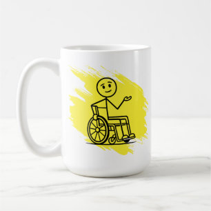 Lustiger Rollstuhl Humor Custom Factory Garantie T Kaffeetasse