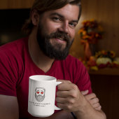 Lustiger Romantischer Bärtiger Mann Verschlafen Ve Kaffeetasse