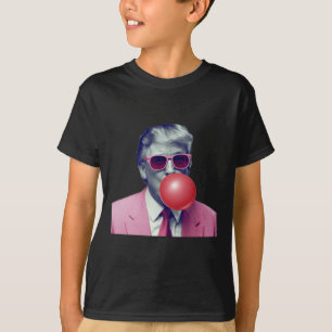 Lustiger Rosa Donald Trump Bubble Gum Yum Tee