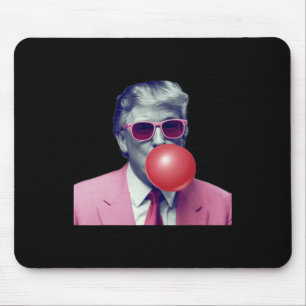 Lustiger Rosa Donald Trump Bubble Gum Yum Tee Mousepad