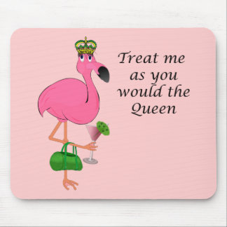 Lustiger rosa Flamingo Mousepad
