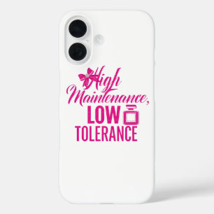 Lustiger rosa Mädchen-Attitüde-Zitat iPhone 16 Hülle