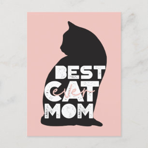 Lustiger Rosa Muttertag Beste Katzenmutter Aller Z Feiertagspostkarte