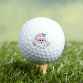 Lustiger Rosa Weihnachtsmann Weihnachten Golfball (Insitu T-Shirt)