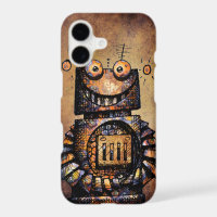 Lustiger rostiger Steampunk Roboter