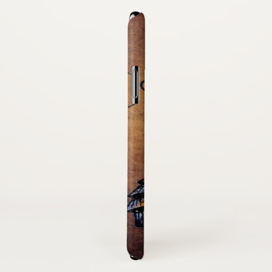 Lustiger rostiger Steampunk Roboter Case-Mate iPhone Hülle (Hinten/Rechts)