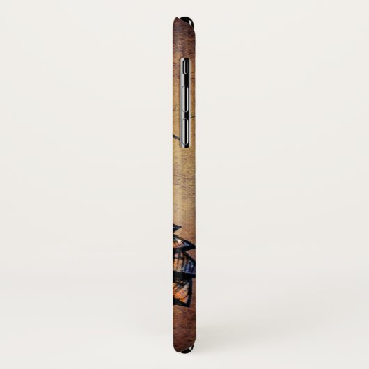 Lustiger rostiger Steampunk Roboter Case-Mate iPhone Hülle (Hinten/Links)