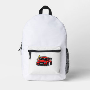 Lustiger roter Auto Liebhaber Rucksack coole Son