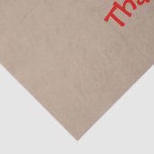 lustiger roter Frosch - Danke Seidenpapier (Detail)