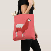 Lustiger roter Lama Tasche (Von Nahem)