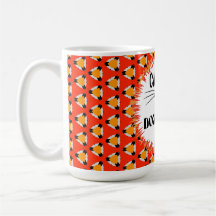 Lustiger Roter Orange Schwarzer Katzenliebhaber