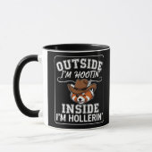 Lustiger roter Panda-Cowboy Tasse (Links)