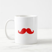 LUSTIGER ROTER SCHNURRBART KAFFEETASSE (Links)