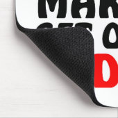 Lustiger roter Stift Zitat Mousepad (Ecke)