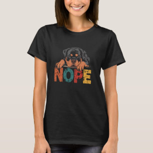 Lustiger Rottweiler Nein Stur Haltung Hundebesitze T-Shirt