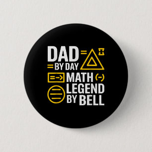 Lustiger Rückkehr-zur-Schule Mathematikliebhaber A Button