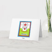 LUSTIGER RUGBY-GEBURTSTAGS-GRUSS KARTE (Rückseite)