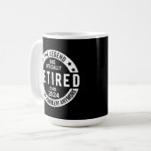 Lustiger Ruhestand 2024 Kaffeetasse (Vorderseite Links)