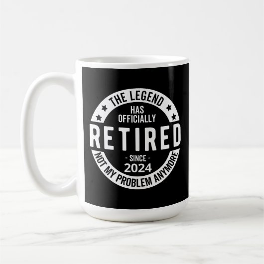 Lustiger Ruhestand 2024 Kaffeetasse (Links)