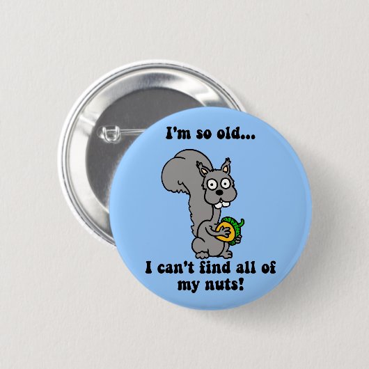 Lustiger Ruhestand Button (Vorne & Hinten)