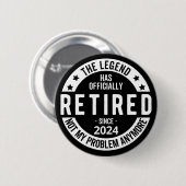 lustiger Ruhestand Button (Vorne & Hinten)
