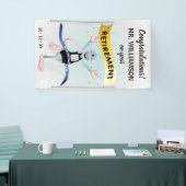 Lustiger Ruhestand Hamsterrad Banner (Messeveranstaltung)