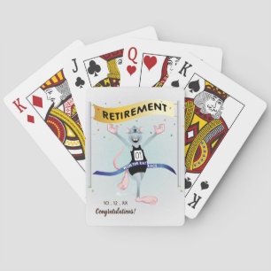 Lustiger Ruhestand Hamsterrad Spielkarten