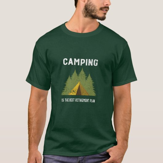 Lustiger Ruhestand im Camping T-Shirt (Vorderseite)