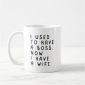 Lustiger Ruhestand Lustiger Ehemann Ehefrau verhei Kaffeetasse (Links)