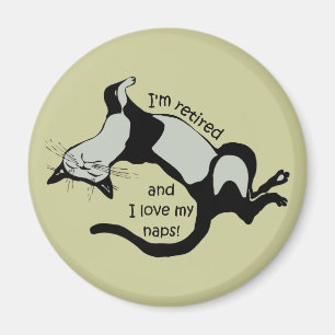 lustiger Ruhestand Magnet