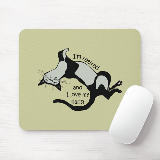 lustiger Ruhestand Mousepad (Mit Mouse)