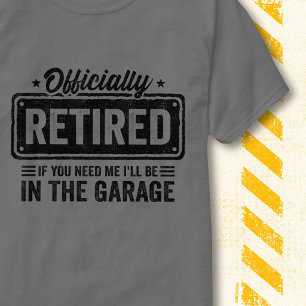 Lustiger Ruhestand Offiziell Ruhestand Garage Auto T-Shirt