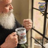 Lustiger Ruhestand Personalisierte Retro Rentner Kaffeetasse