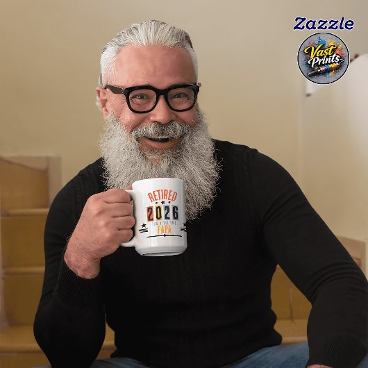 Lustiger Ruhestand Personalisierte Retro Rentner Kaffeetasse