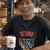 Lustiger Ruhestand Personalisierte Retro Rentner Kaffeetasse