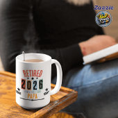 Lustiger Ruhestand Personalisierte Retro Rentner Kaffeetasse