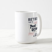 Lustiger Ruhestand Postbote Kaffeetasse (VorderseiteRechts)