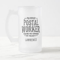 Lustiger Ruhestand Postmitarbeiter Name personalis