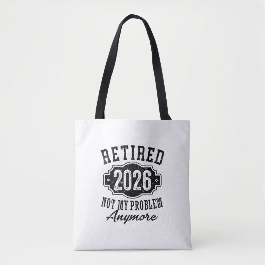 Lustiger Ruhestand, Rentner 2026 Geschenk Tasche (Vorderseite)