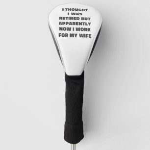 Lustiger Ruhestand Rentner Humor Ehemann Ehefrau Golf Headcover