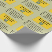 Lustiger Ruhestand simst Geschenkpapier (Ecke)