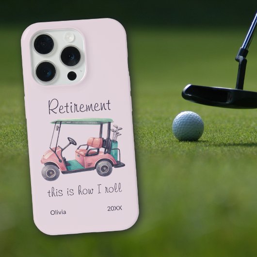 Lustiger Ruhestand So rolle ich Golf Cart-Geschenk iPhone Hülle