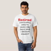 lustiger Ruhestand T-Shirt (Vorne ganz)