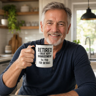 Lustiger Ruhestand unter neuer Leitung Tasse