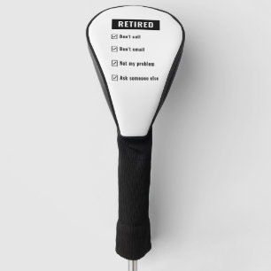 Lustiger Ruhestands-Gag Humor Rentner Nicht Mein P Golf Headcover