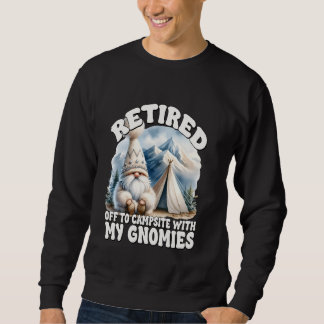 Lustiger Ruhestands-Gnom Für Camping-Vater Und Ren Sweatshirt