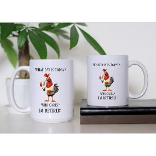Lustiger Ruhestands-Humor - Welcher Tag ist heute Kaffeetasse