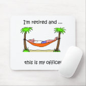 Lustiger Ruhestands-Spaß Mousepad (Mit Mouse)