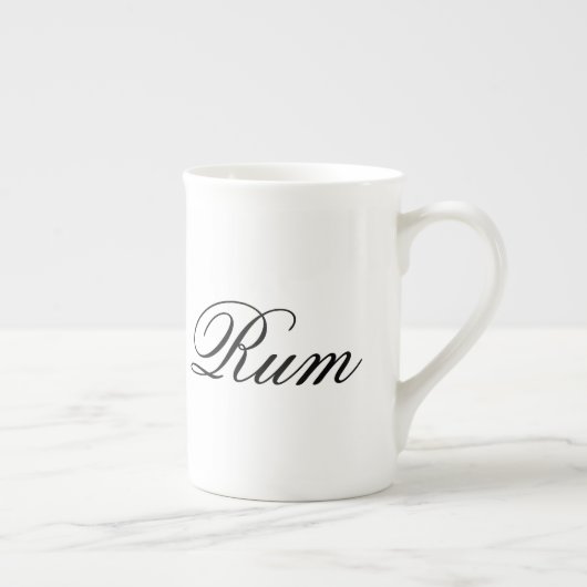 Lustiger Rum-Hipster-Spaß-Kaffeetee humorvoll Porzellantasse (Rechts)